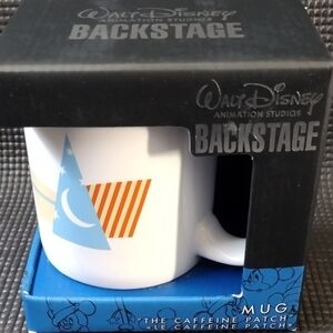 Disney Backstage White and Blue Ceramic Mug